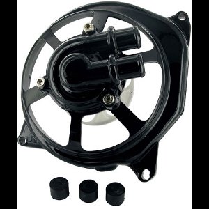 Waterpomp deksel STR Extrememe Cut Minarelli Horizontaal Zwart
