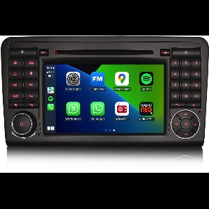 Carplay autoradio voor Mercedes ML W164 GL X164 | 2005 t/m 2012 | Android 14 | Draadloos Apple Carplay & Android Auto | 4GB + 64GB | 8-Core processor | Cartronix | 2025 model | 2005 2006 2007 2008 2009 2010 2011 2012 | Bluetooth & Wifi