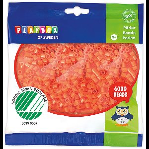 Playbox - set van 6000 strijkkralen - oranje strijkparels