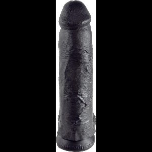 12 Inch Cock - With Balls - Black - Realistic Dildos - black - Discreet verpakt en bezorgd