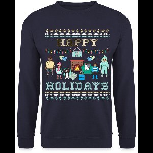 Playmobil Familie Happy Holidays Ugly Christmas Sweater Heren