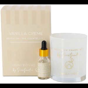 HomeBound by KY | Geur kristal met 15ml essentiële olie 'Vanilla cream' | geur kristal