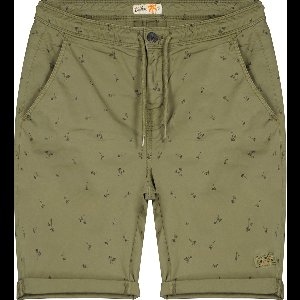 DEELUXE Slim short met palmpatroonCLOUD Olive