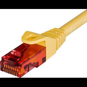 Qost - CAT6 internetkabel - 100% koper / UTP - 10 Gbps / 250 MHz - RJ45 Connectoren - Patchkabel / Netwerkkabel - 2 meter - Geel