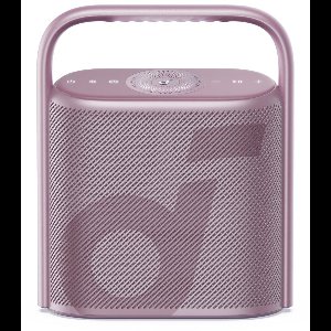soundcore by Anker Motion X500 Bluetooth Speaker – 40W Geluidsvermogen – Immersive Spatial Audio – Draadloze Hi-Res Audio met 3x Meer Detail – 3 Drivers – Draagbaar Ontwerp – Roze