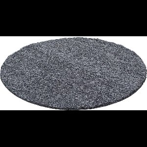 Hoogpolig vloerkleed Life - grijs - rond - O 120 cm