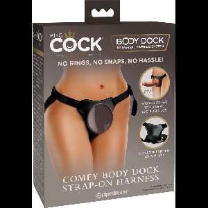 Pipedream - Comfy Body Dock Harness - Strap On Harness Zwart