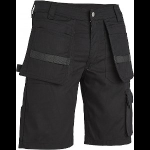 4WORK - Murcia multipocket werkshort zwart