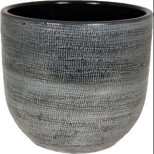 Donker Grijze Pot Stockholm 24x22 / set van 2