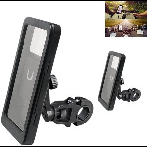 2 stuks - Fietstelefoonhouder - 4-6,7 inch - Waterdicht - Telefoonhouder - Waterdichte stuurtelefoonhouder - Zwart - Touchscreenhouder