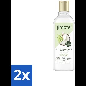 2 x Timotei - Crèmespoeling - Kokosmelk & Aloe Vera - Droog Tot Normaal Haar - 300ml - Haarverzorging - Conditioner - Kokosmelk - Aloë Vera - Droog Haar