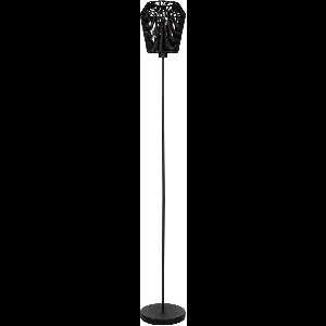 EGLO Persley Vloerlamp - E27 - 155,5 cm - Zwart - Papier