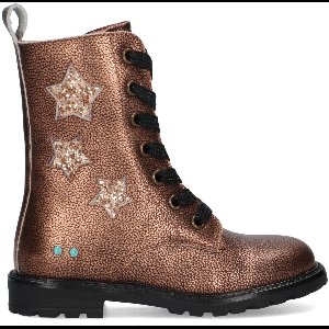 BunniesJR 225864-996 Meisjes Biker Boots - Bruin - Leer - Veters