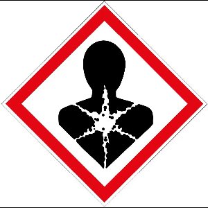 GHS08 gezondheidsgevaar bord - dibond materiaal - 15 x 15 cm