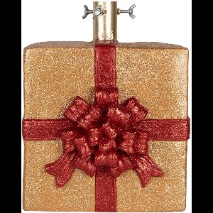 Clayre & Eef Kerstboom Standaard Cadeau 26x25x32 cm Goudkleurig Keramisch materiaal