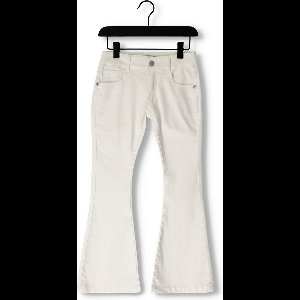 Moodstreet Stretch Flared Jeans Jeans Meisjes - Broek - Wit - Maat 146