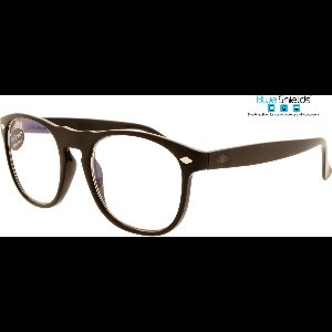 BlueShields NFB002 +2.00 Luciano - Leesbril - Beeldschermbril - Blauw licht filter lens - Glanzend zwart