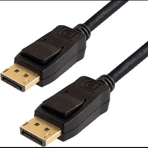 Qnected® DisplayPort 1.4 kabel 5 meter - 4K 120Hz & 8K 60Hz Ultra HD - VESA Certified - Jet Black
