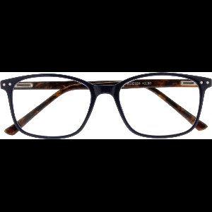 Ear2Ear Leesbril Plymouth 06 +1.50 - Petrol blauw met bruin gevlekte poot