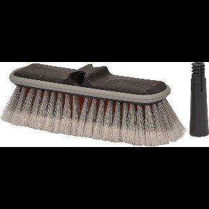 D&L Professionele Wasborstel met Stootrand - 25cm - Grijs/Oranje