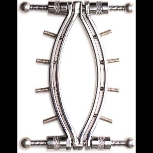 Master Series - Spread 'Em Poker - Vagina Klem met Verstelbare Drukschroeven