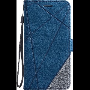 Hoesje geschikt voor iPhone 14 - Bookcase - Pasjeshouder - Portemonnee - Patroon - Kunstleer - Blauw