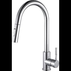 Zilver Keukenkraan RVS - Uittrekbare uitloop - Wasteltafelkraan - Mengkraan - Kraan