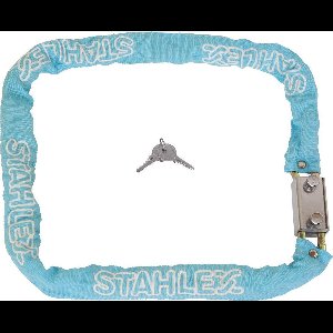 Stahlex Kettingslot - Kleurenmix - Ø 8 mm x 1200 mm - Inclusief 2 sleutels en canvas hoes