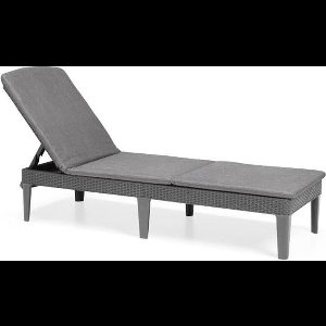 Allibert Jaipur Ligbed met kussen - 58x187,5x29 cm - Grafiet