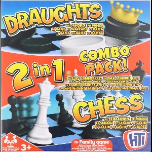 2 in 1 dam en schaak spel