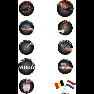 JYG Vloerkleed GREECE - antislip Keukenloper 66x200cm - Beige - 3D rand