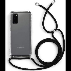 backcover met koord hoesje Geschikt voor Samsung Galaxy S20 Plus - Transparant