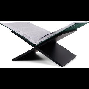 XEMM Boekenstandaard - Boekenhouder - Salontafelboek - Boekensteun - 33 x 29 x 19,5 cm - Zwart