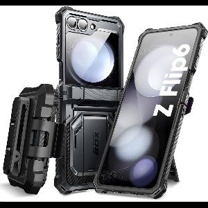 Supcase Geschikt voor Samsung Galaxy Z Flip 6 5G - Armoxbox Hoesje - Zwart