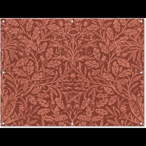 Tuinposter - Tuindoek - Tuinposters buiten - Bladeren - Planten - Morris - Bruin - 120x90 cm - Tuin