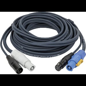 Combikabel DAP 93003 - PowerCON & 5-pin XLR DMX 6 m