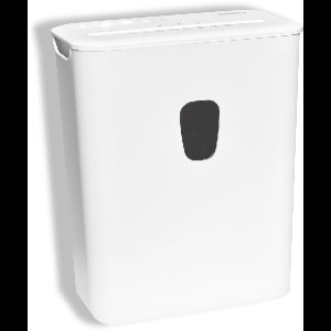 DESQ® Papierversnipperaar 20032 - 8 vel - 4 x 38 mm - P4 - 15 Liter - Stil 65db - Ook creditcards - Snipper model - AVG Proof - Dutch Design - Wit