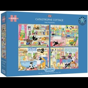 Gibsons - Catastrophe Cottage (door Kate Mawdsley) - 4×500 stukjes 48×34cm (b×h) - Legpuzzel voor volwassenen