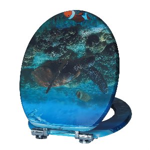 WC-bril - Toiletbril - Voor Badkamer & Toilet – Comfortabele WC-bril - Met print