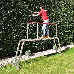BPS Multifunctionele Ladder Veiligheidsleuning - Eenvoudige montage - Geschikt voor Home Master Multifunctionele Ladder