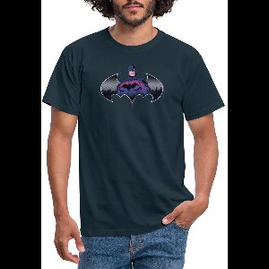 Batman Cool Ontwerp Met Logo En Roze Kostuum T-Shirt Heren