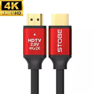 STOBE- HDMI naar HDMI kabel - 2m - rood - Geschikt voor films