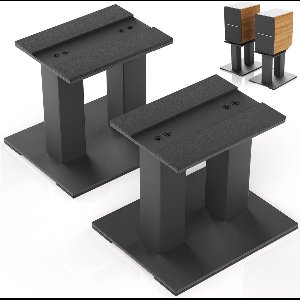 White-Label® Luidspreker Standaard - Speaker Statief - Luidsprekerstandaard - Zwart