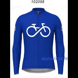 Fietsshirt lange mouw XXL Licht blauw met opdruk