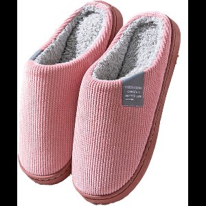 Vrouwen Slippers – Huisschoenen – Maat 38/39 – Anti-Slip Zool – Met Geheugenschuim – Lekker zacht – Roze