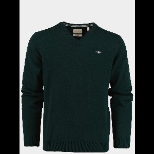 Gant Pullover Groen Superfine Lambswool V-Neck 87212/374