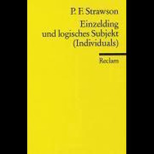 Einzelding und logisches Subjekt