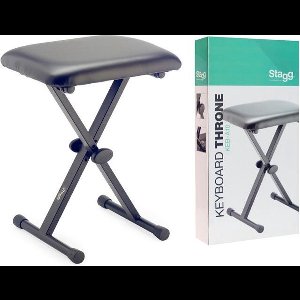 Stagg Keyboardkruk / Keyboardbank  " 3 hoogtes / Belastbaar tot 125 kg "