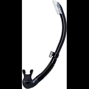 TUSA Platina II Hyperdry – Premium snorkel met Hyperdry-systeem en hypoallergene siliconen mondstuk – Zwart/Zwart – SP-170QB BK