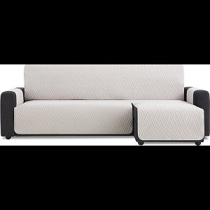 Bankbeschermer Waterproof Ivoor - 200cm breed - Rechts - 100% Polyester, Waterafstotend